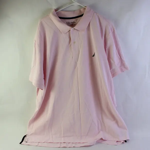 Nautica Men’s 3X Performance Deck Polo Shirt Pink Classic Fit Short Sleeve