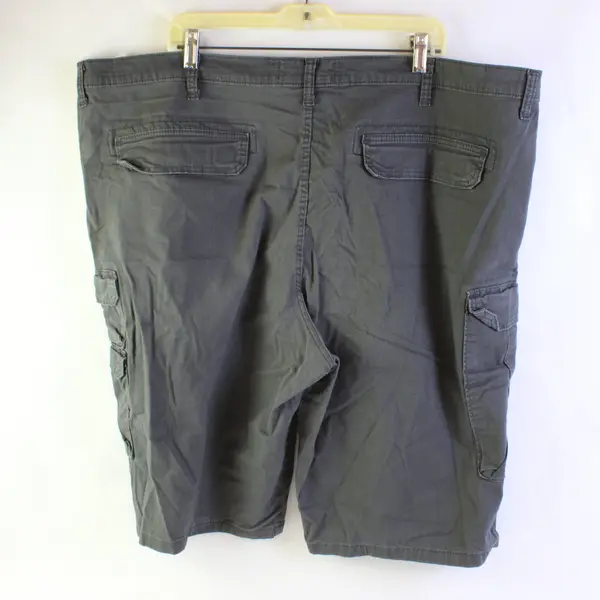 Wrangler Authentics Gray Cargo Shorts Mens Size 48 Cotton Blend Casual Outdoor