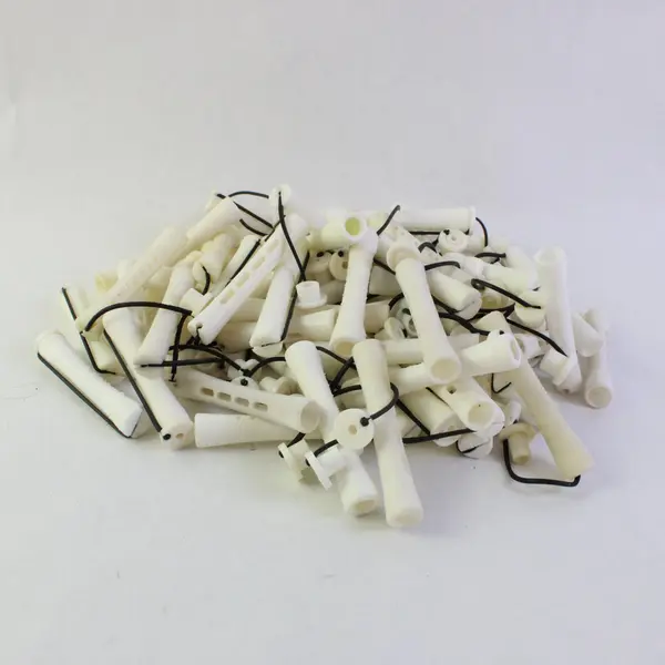 Lot of 69 White Small Perm Rods Hair Curlers
