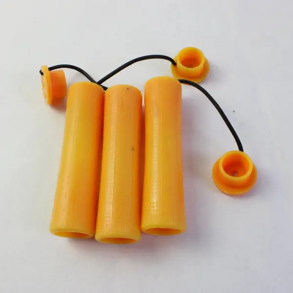 Lot of 50 Vintage Orange Perm Rods Hair Curlers