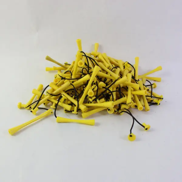 Lot of 101 Vintage Yellow Perm Rods Hair Curlers