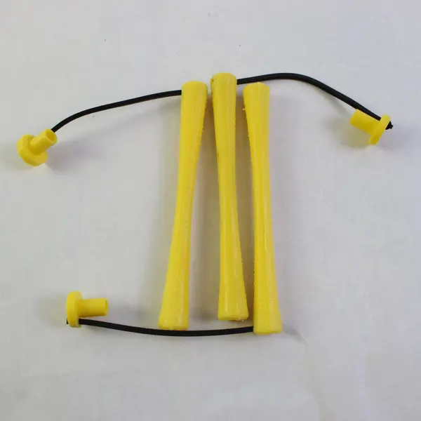Lot of 40 Vintage Yellow Perm Rod Hair Curlers