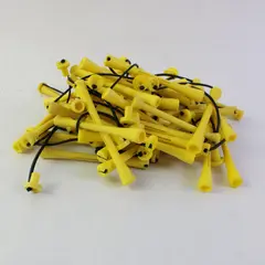 Lot of 50 Vintage Yellow Perm Rod Hair Curlers