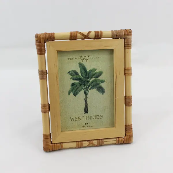 Weston Gallery West Indies Natural Bamboo Tabletop Picture Frame 5x7