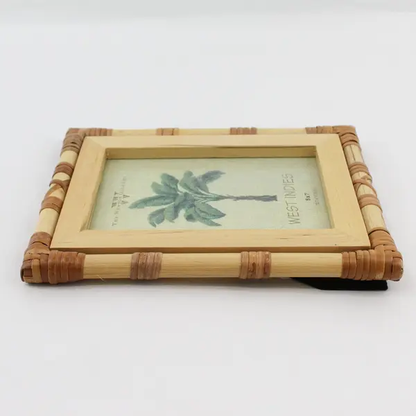 Weston Gallery West Indies Natural Bamboo Tabletop Picture Frame 5x7