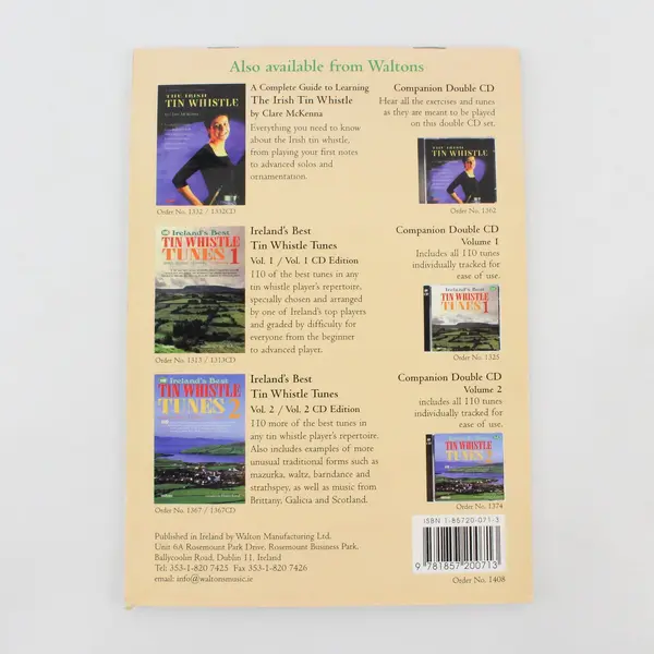 Vintage Walton's Irish Whistle Book 2001 Paperback Fully Diagrammed Instructions