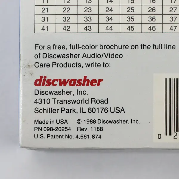 Discwasher Video Head Cleaner VCR Maintenance NEW SEALED