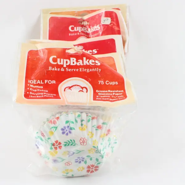 Lot of 5 CupBakes Glassine Grease Resistant Baking Cups 375 Ct