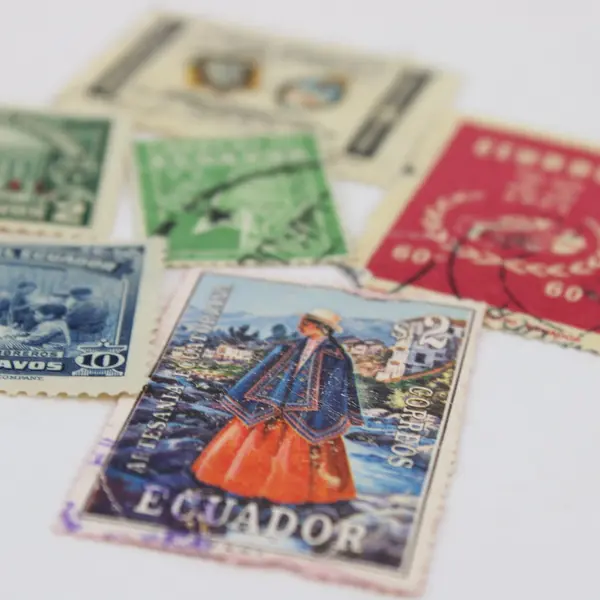 Lot of 9 Ecuador Stamps 1920s-1970s Used