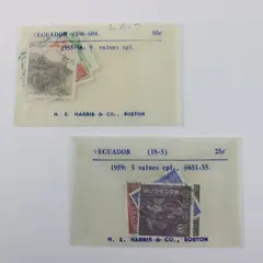 Lot of 14 Ecuador Stamps 1955-1959 SC #596-604 #651-55 Used