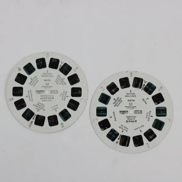 Set Of 2 Vintage View-Master Standard Oil Air-O-Zone HD Additive Promo Reels