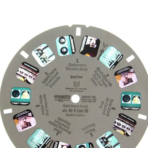 Set Of 2 Vintage View-Master Standard Oil Air-O-Zone HD Additive Promo Reels