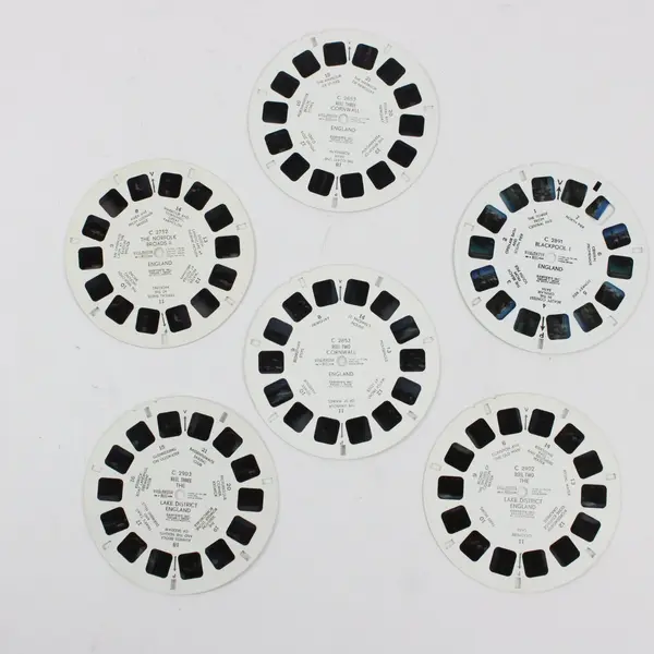 Lot Of 6 View-Master England Reels Cornwall Blackpool Lake District Norfolk