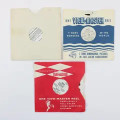 Lot Of 3 Vintage View-Master Reels Niagara Falls Hoover Dam Trees Of Mystery 
