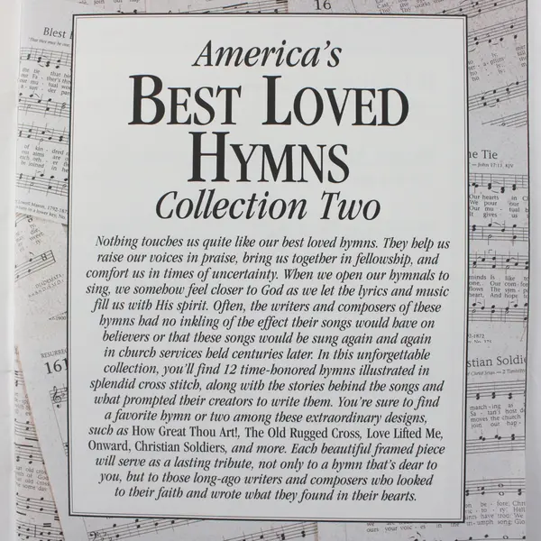 Vintage Leisure Arts Booklet America's Best Loved Hymns Collection 2, 1997  