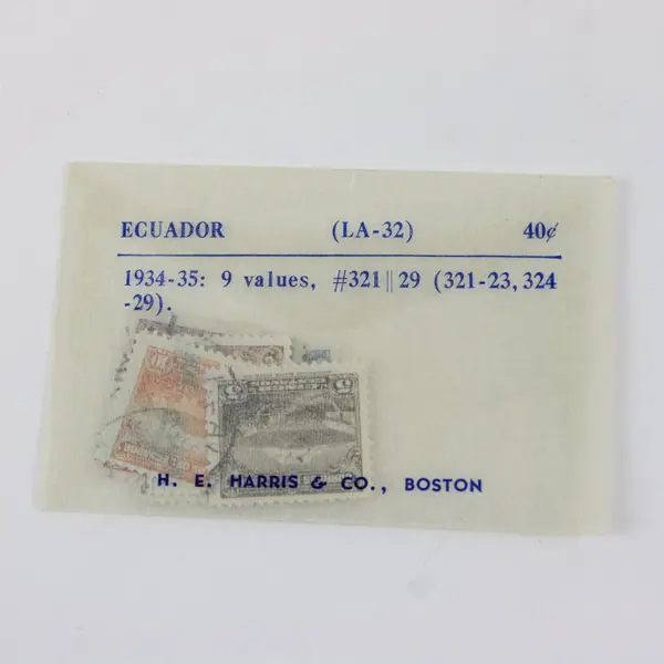 Lot Of 9 Ecuador Mount Chimborazo Stamps 1934-35 SC #321-29 Used