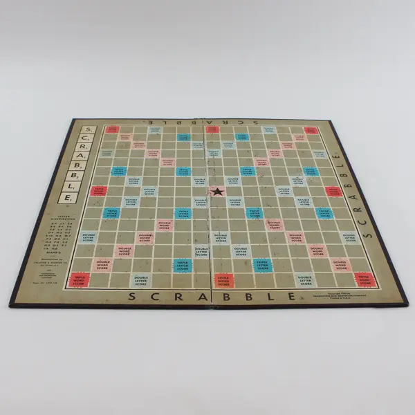 Vintage 1953 Scrabble Board Game Selchow & Righter