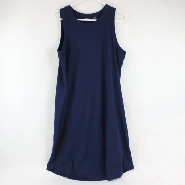 Lands' End Navy Blue Midi Tank Dress Women's Petite XL 18