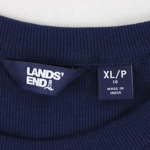 Lands' End Navy Blue Midi Tank Dress Women's Petite XL 18