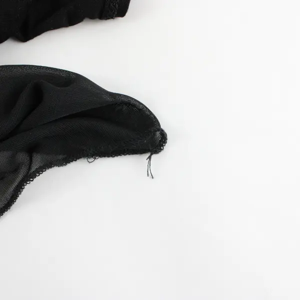 Suzie in the City Sheer Black Open-Front Long-Sleeved Cardigan Women's 1X