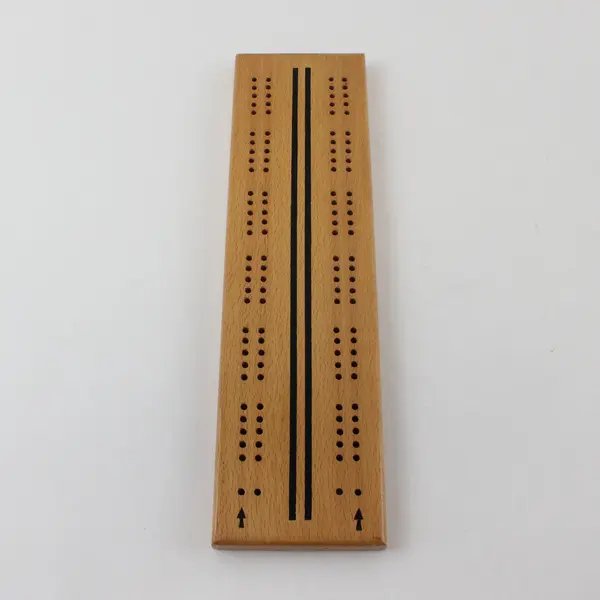Handcrafted Wooden Cribbage Board w/ Storage D.E. Erickson Stamped