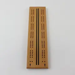 Handcrafted Wooden Cribbage Board w/ Storage D.E. Erickson Stamped