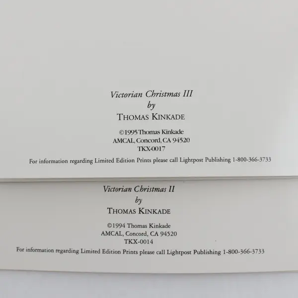 Thomas Kinkade Christmas Greeting Card Lot w/ Envelopes Unused