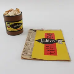 Vintage 1967 Yahtzee Dice Game Complete Set No Box