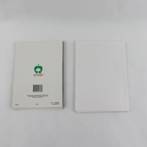 Lot of 5 Green Apple Religious Christmas Cards R. G. Tarrant Unused