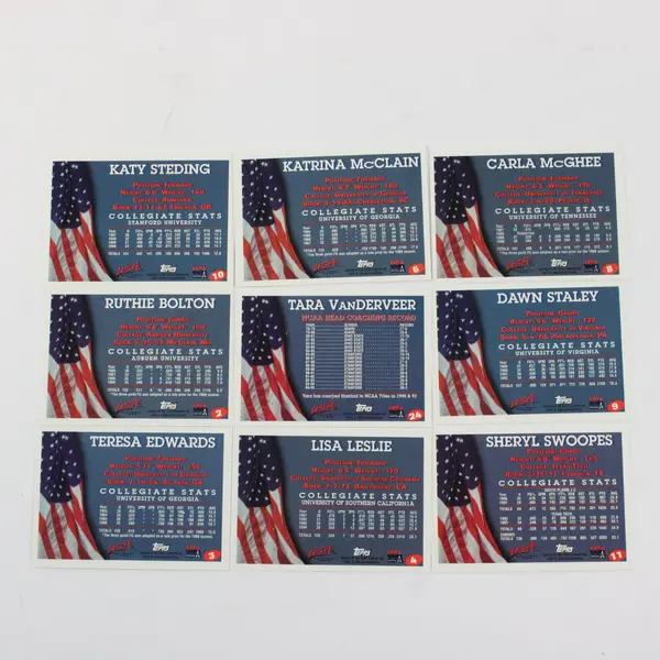 Lot of 18 1995 Topps Women's USA National Team Basketball Cards Duplicates