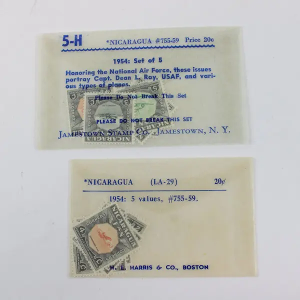 Lot of 10 Nicaragua 1954 Air Force Stamps SC #755-59 MNH 2 Sets