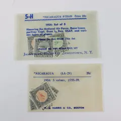 Lot of 10 Nicaragua 1954 Air Force Stamps SC #755-59 MNH 2 Sets