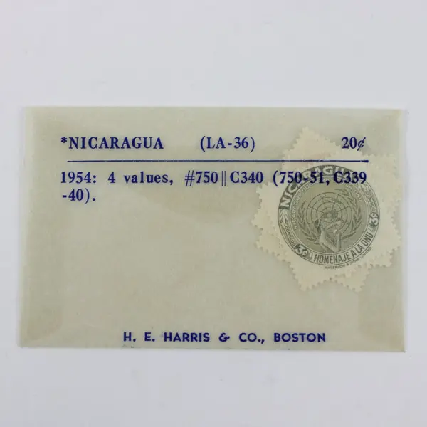 Nicaragua 1954 United Nations Scott #750-51 C339-40 MNH OG 4 Stamps
