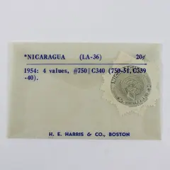 Nicaragua 1954 United Nations Scott #750-51 C339-40 MNH OG 4 Stamps