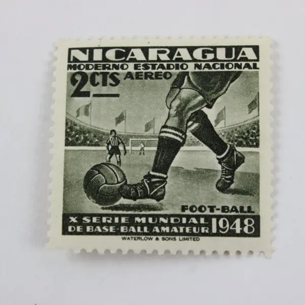 Lot of 4 Nicaragua 1948 World Series Amateur Baseball Airmail Stamps MH