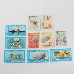 Lot of 10 Nicaragua Olympics Mint Hinged Stamps