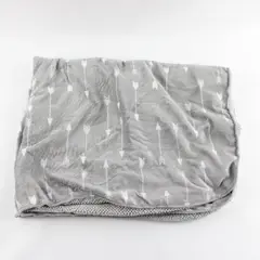 Cloud Island Gray Arrow Print Fleece Baby Blanket 29"x35"