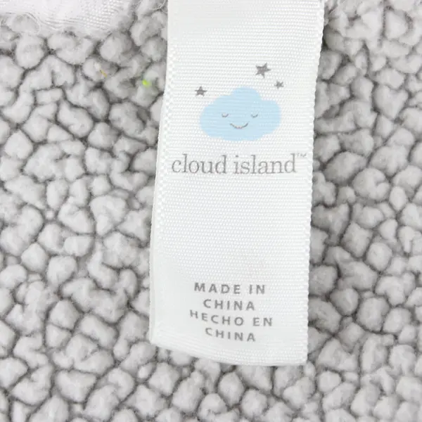 Cloud Island Gray Arrow Print Fleece Baby Blanket 29"x35"
