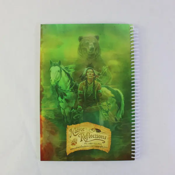 Native Reflections Blank Lined Spiral Journal Native American Tribal Theme