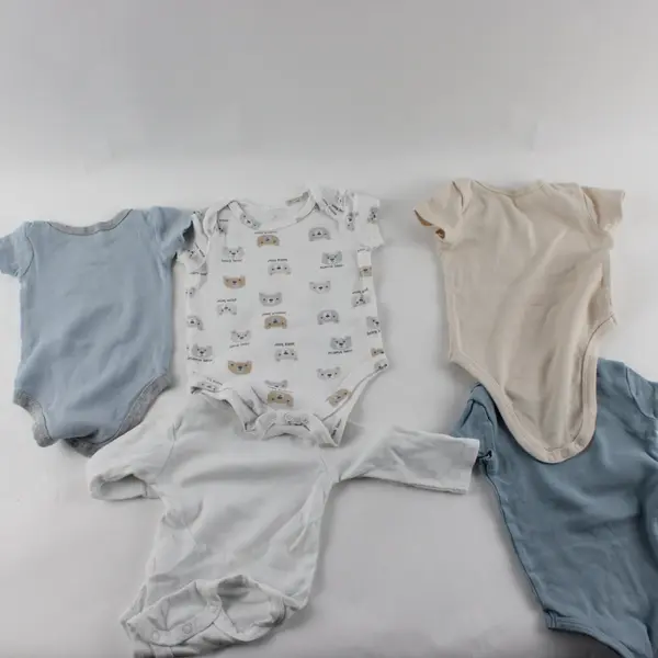 The Peanutshell Lot of 5 Baby Boys One-Pieces 0-3 Months