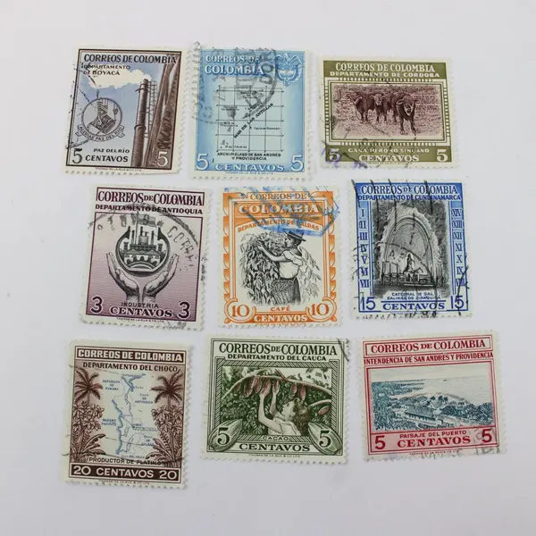 Lot of 20 Colombia Pictorial Stamps Used Scott #644-654