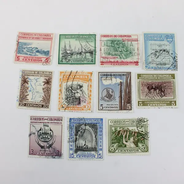 Lot of 20 Colombia Pictorial Stamps Used Scott #644-654