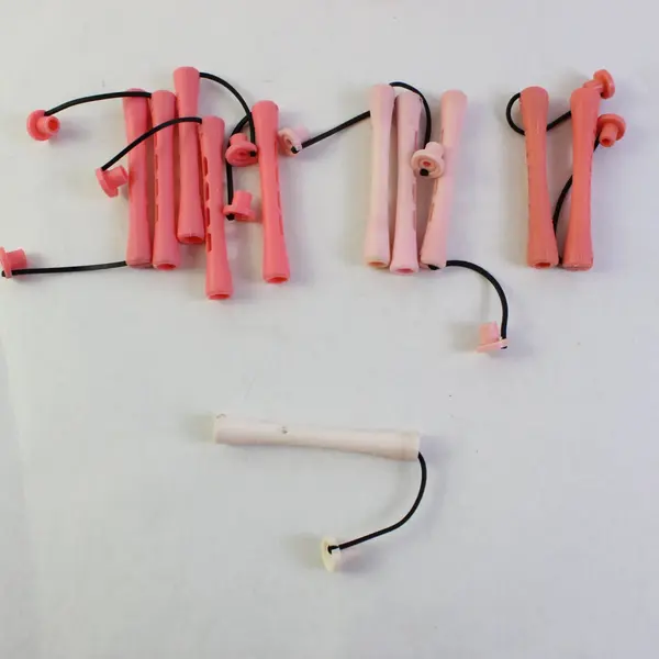 Vintage Pink Plastic Perm Rods Hair Curlers Lot Salon