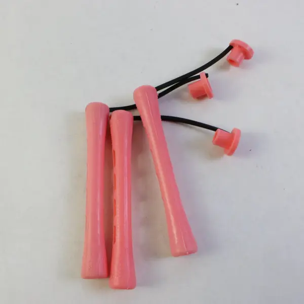 Lot of 60 Vintage Pink Plastic Perm Rods Salon Hair Curlers