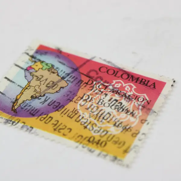Lot of 9 Colombia 1960s-1970s Used Commemorative Stamps