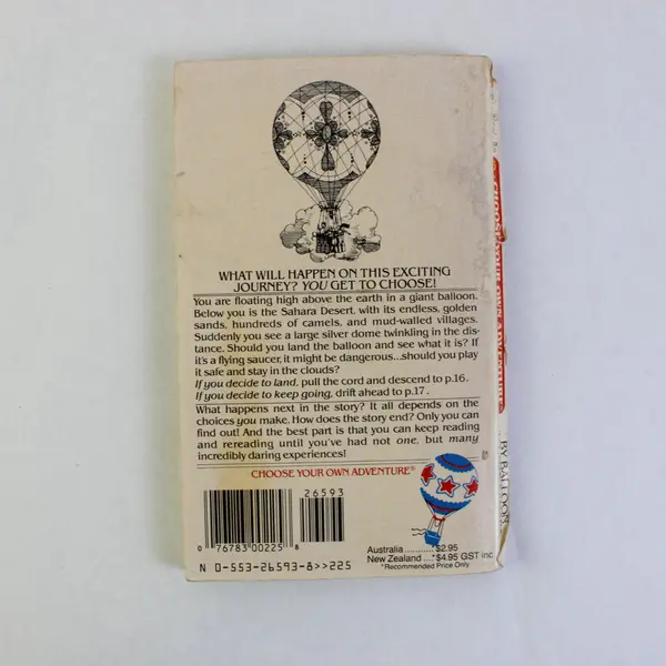 Choose Your Own Adventure By Balloon To The Sahara D Terman 1984 PB No Front Cov