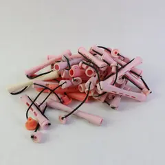 Lot of 32 Vintage Assorted Plastic Perm Rods Salon Hair Curlers