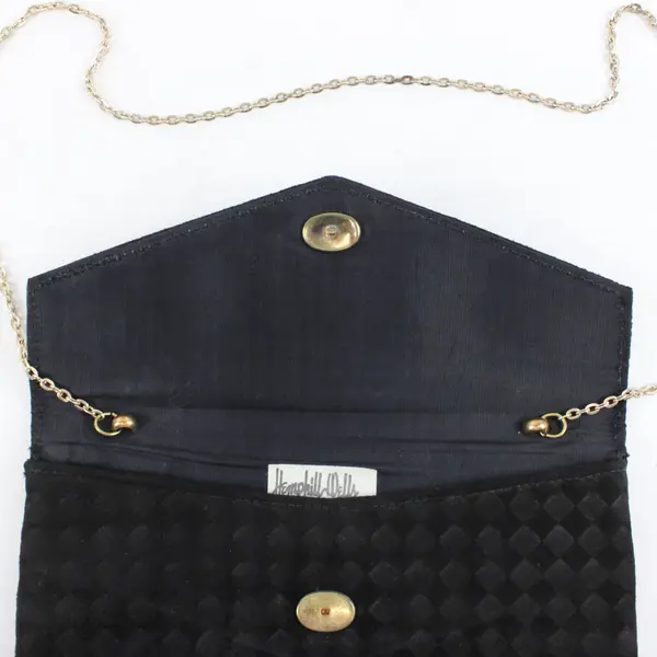 Vintage Hemphill Wells Black Evening Clutch Crossbody Purse