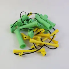 Lot of 20 Vintage Plastic Perm Rods Assorted Salon Hair Curlers