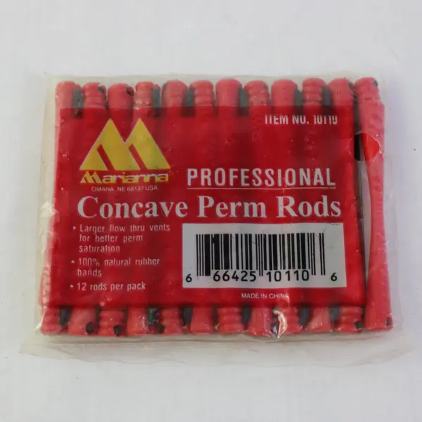 Marianna Lot of 40 Vintage Red Plastic Perm Rods Salon Hair Curlers